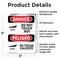 Signmission Hot Surface Sign, 5 in H x 3.5 in W, Vinyl Decal, Do Not Touch Hot Bilingual OS-2PACK-DS-D-35-VS-1177 - alternate 3